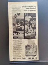 Telefunken Magnetophon 75 Tonbandgerät Original 1961 Vintage Advert Werbung