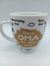Sheepworld Kaffeetasse Becher Tasse Ohne Oma ist alles doof Spruch neuwertig