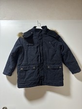 "Esprit" Jungen Winterjacke m. abnehmbarer Kapuze Gr. 128/134 Dunkelbau