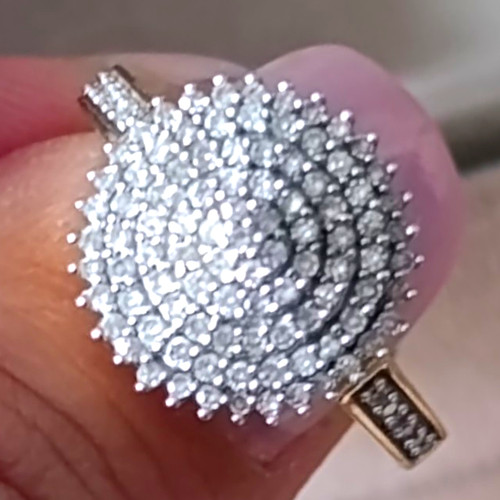 585 gelbgoldring mit diamanten - 585,