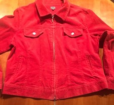 Montego 42 44 46 Cord Jacke Jeans-Cordjacke Rot