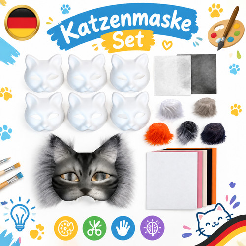 Bastelset stück katzenmaske - 6,