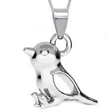 Spatz Anhänger Halskette 925