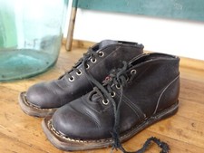 W9395 Alte Skischuhe | Leder | Ski Schuhe | RAR um 1940 | sehr dekorativ