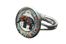 Cabochon Elefanten Ring