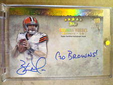 2012 Brandon Weeden Topps Five