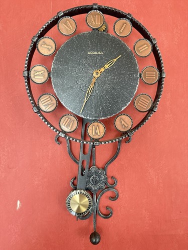 Wanduhr schmiedeeisen dugena - wanduhr,