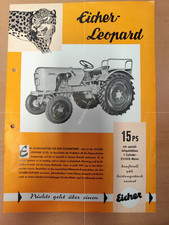 Eicher Leopard 15ps Prospekt traktor tractor Brochure 46