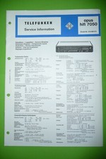 Service Manual-Anleitung für Telefunken Opus hifi 7050 , ORIGINAL!!!