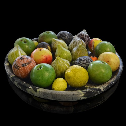Tischskulptur bunte früchte - bunte,