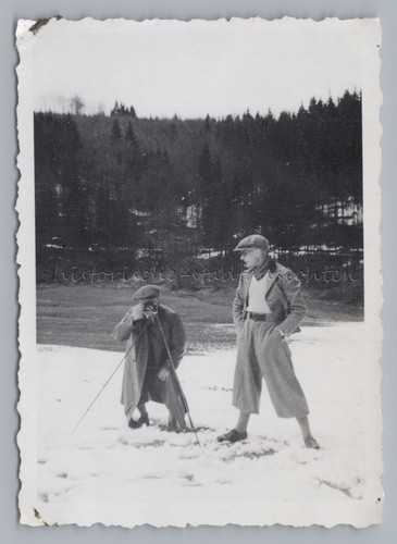 Männer schnee mit - schnee, kamera
