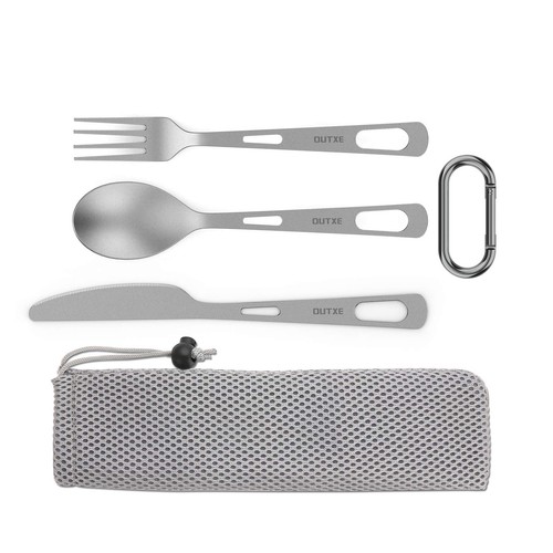 Titanium camping utensilien - titanium,