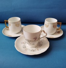 3 Jugendstil Tasse mit UT 1 Rosenthal Iris 2 Krautheim & Adelberg Selb Porzellan