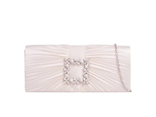 Damen satin clutch tasche - satin, lang