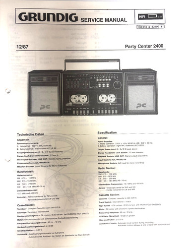 Grundig service manual - service,