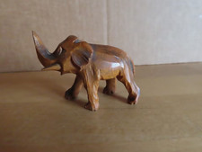Figur Elefant Holz Rüssel nach oben / ca. 4,5 cm hoch