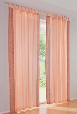 Vorhang orange 145x130cm HEINE