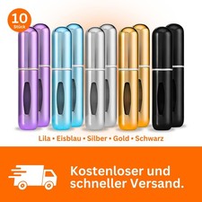 10x 5ML Parfümzerstäuber - Mini Sprühflasche nachfüllbar - Ideal für Reisen