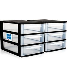 2x Schubladenbox Büro Tisch Organizer Regal Kunststoff Ablagebox Schreibtisch