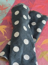 Armstulpen Stulpen Lagenlook Ökojersey petrol Dots Glitzer Silber 30 cm