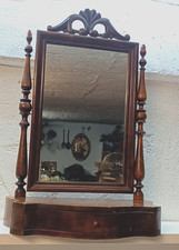 Antiker Schminktisch Frisiertisch Tischspiegel Holz-251033