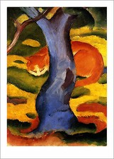 Katze unter einem Baum