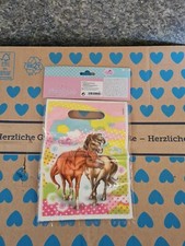 Geschenketüten 6 Stück Pferd Kinder Geburtstag Geschenktüten Mädchen Tüte Party