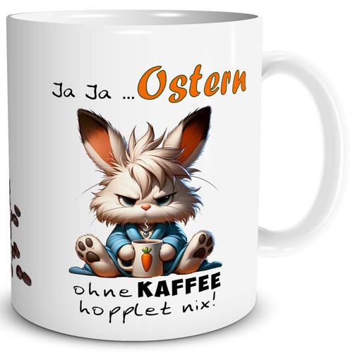 Lustige oster tasse hase - lustige, ohne