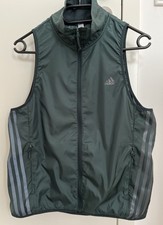 Adidas Laufweste Damen Running Walking Fahrrad Outdoor Weste Gr. S dunkelgrün