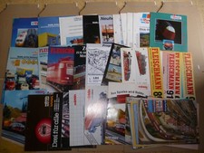 ca 40 x Modellbau Eisenbahn Autos Zubehör Prospekte 70-90er J. Märklin Roco Flei