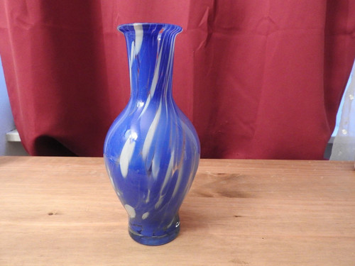 Vase vintage kobaltblau höhe - vase,