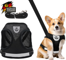 Verstellbares Hundegeschirr Welpen Geschirr Leine Set reflektierend Katzen Weste