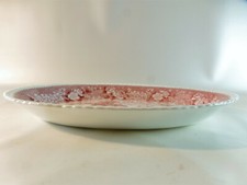 1 Fleischplatte 31 cm x 23 cm (4 cm hoch) Adams English Scenic rot