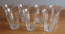 7 Schnapsgläser, Schnaps-Likör-Gläser, geschliffenes Glas
