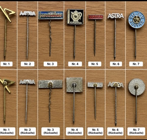 10x vintage anstecknadeln - 10x,