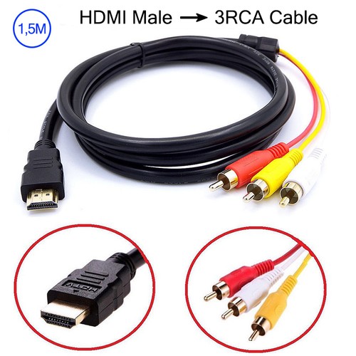 Hdmi 3rca scart adapter - 3rca,