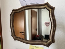 Wandspiegel Groß mit Holzrahmen Gold