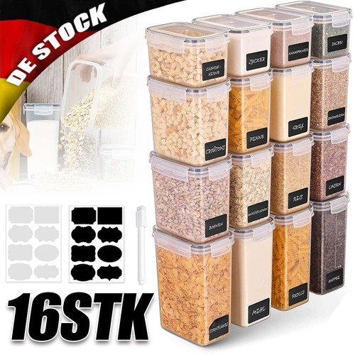 16pcs vorratsdosen set müsli - 16pcs,
