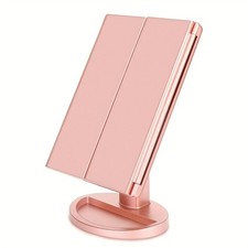 LED Schminkspiegel Makeup Spiegel Klappbar 180° drehbar Tischspiegel Licht 1-3X