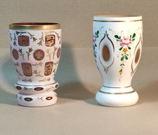 2 Ranftbecher Glas Böhmen