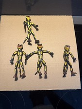 LURCHI Biegefigur Werbeartikel / Werbefigur Salamander Schuhe 70er Konvolut 4st.