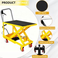 227kg Hubtischwagen hydraulisch Scherenhubtisch Hubtisch 710 x 457 mm