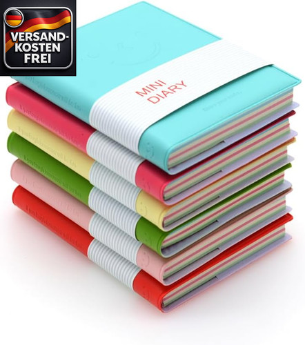 Mini notizbuch set mit - mit, 6