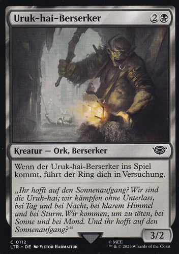 Mtg uruk hai - uruk-hai-berserker, de