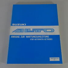 Werkstatthandbuch Suzuki Alto Automatik Getriebe Stand 09/1982