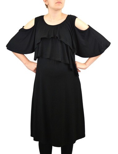 Cold shoulder stillkleid - shoulder,