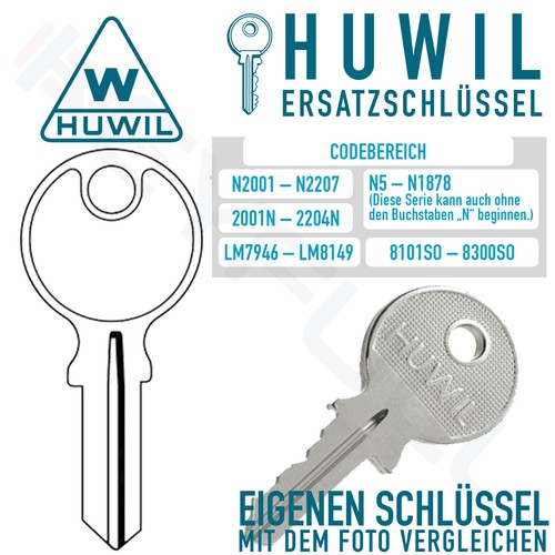 Huwil ersatzschlüssel - huwil,