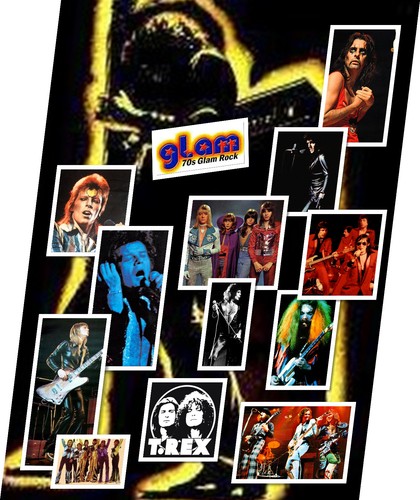 Glam rock 70er jahre plakat - rock,,