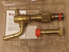 Zapfhahn aus Messing mit Arretierung | Zapfgarnitur | Partyfass | Bierfass