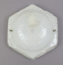 6-eckige Glas-Wandlampe